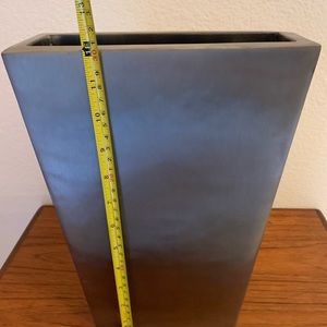 Pottery Barn 12” Medium Zinc Vase